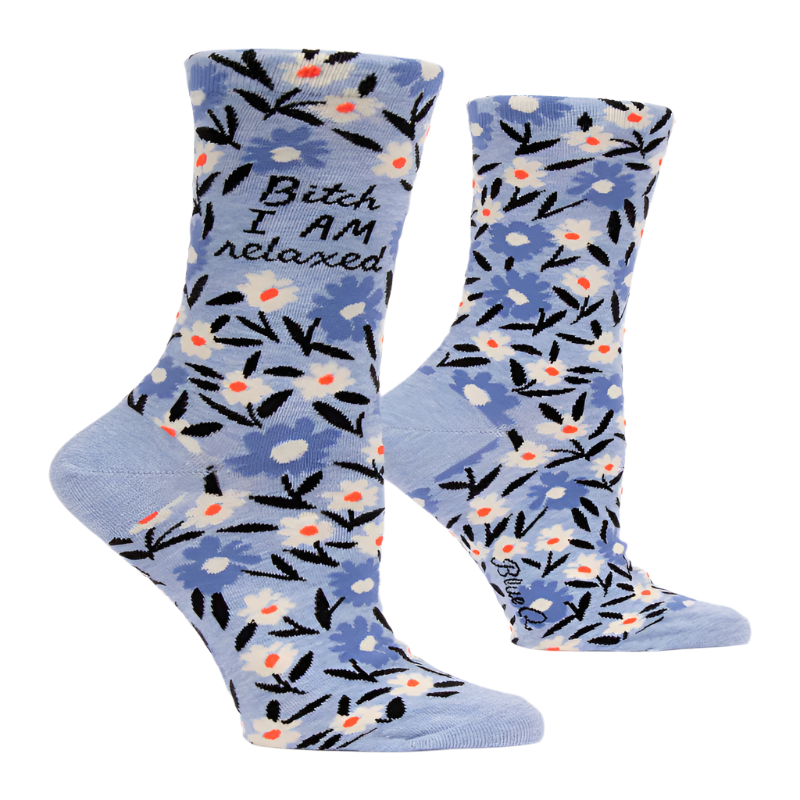 I AM Relaxed Womens Crew Socks