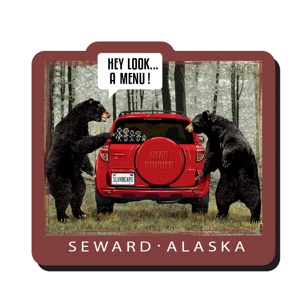 Bear Menu Magnet