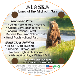 Love Alaska Cork Coaster