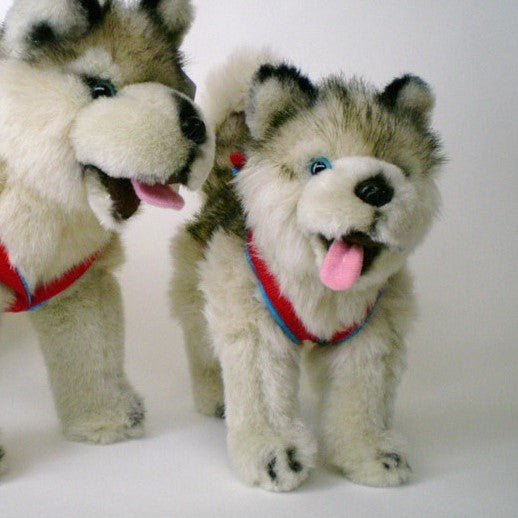 Husky With Harness Standing - 9in Plush