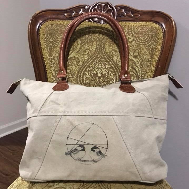 Two Fat Chickadees Tote Bag