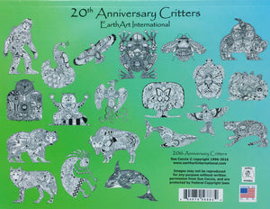 EarthArt 20th Anniversary Critter Coloring Book