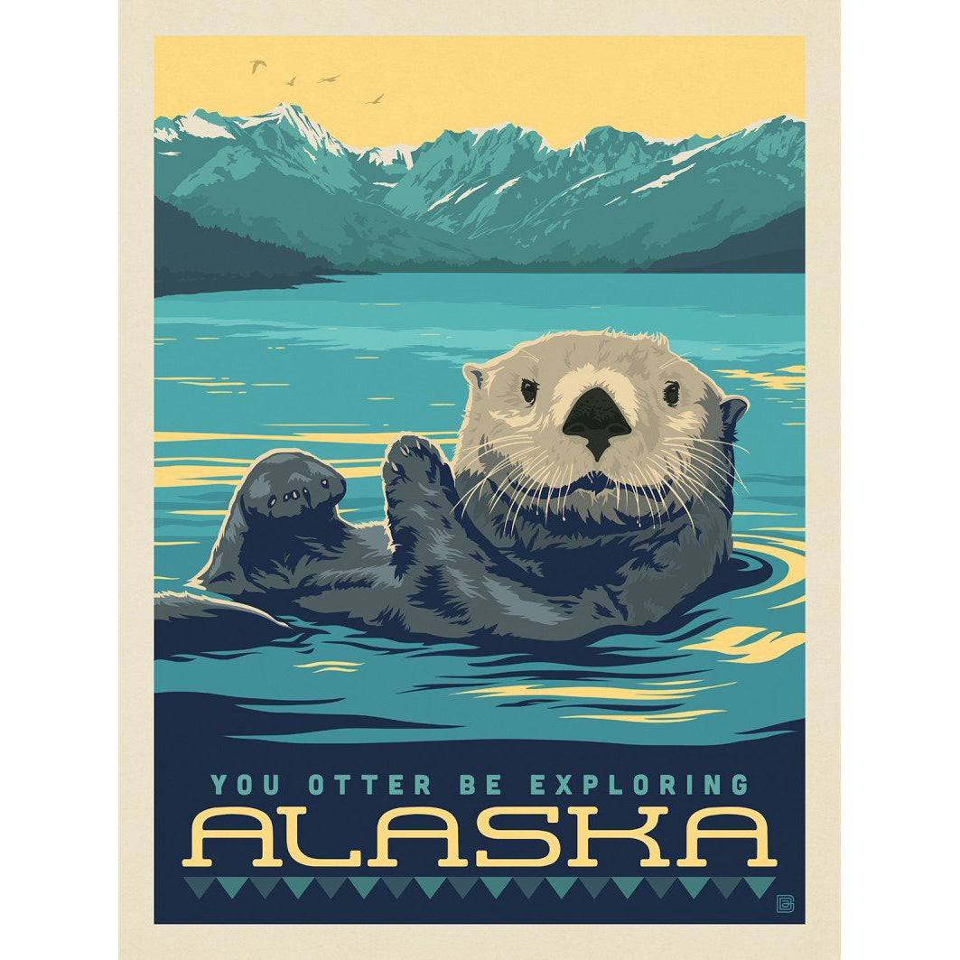 Vintage Alaska Otter Postcard