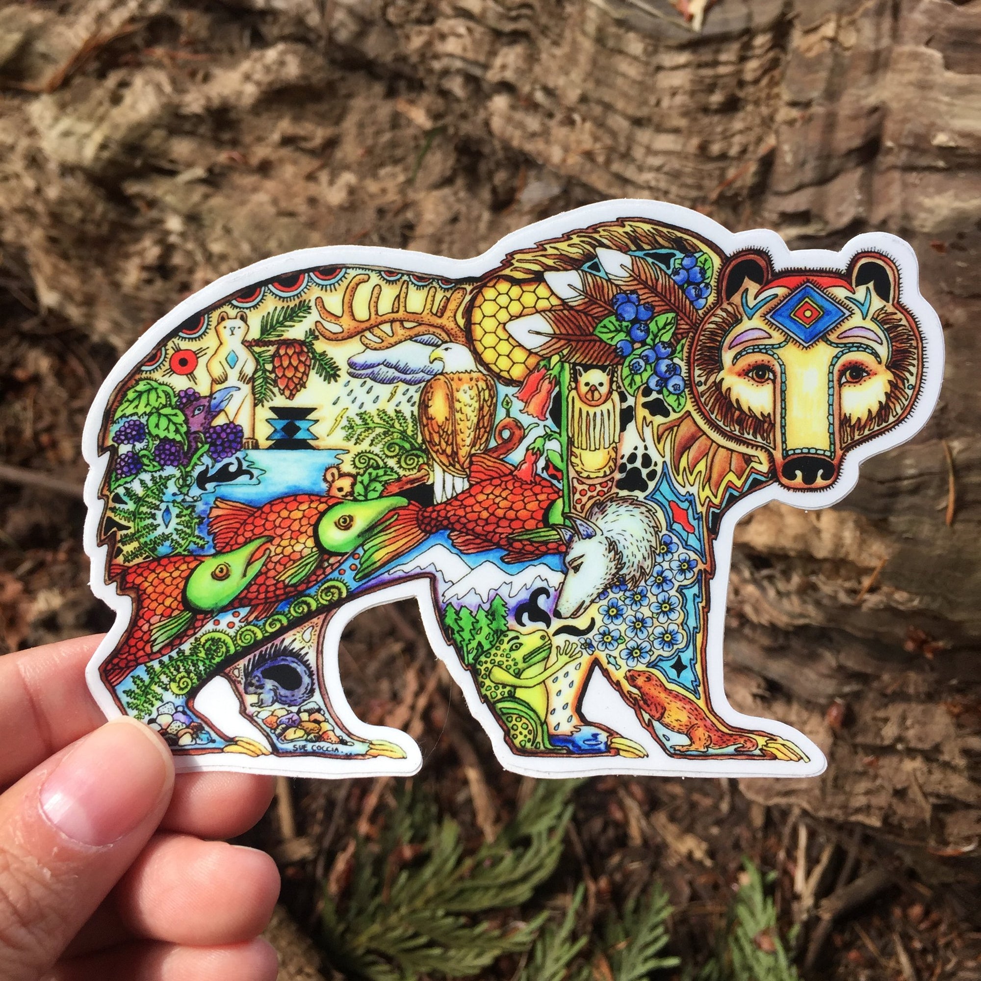 Sue Coccia Grizzly Sticker