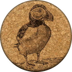 Puffin Cork Coaster