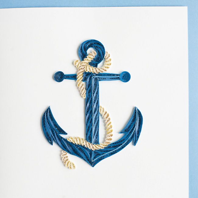 Anchor Quilling Card