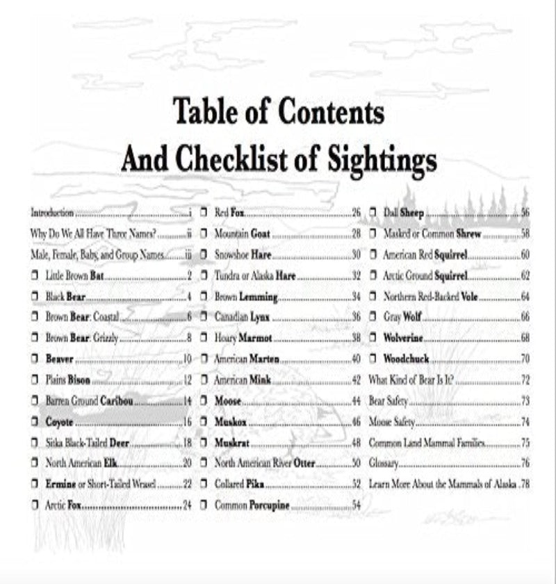 Land Mammals of Alaska Field Guide