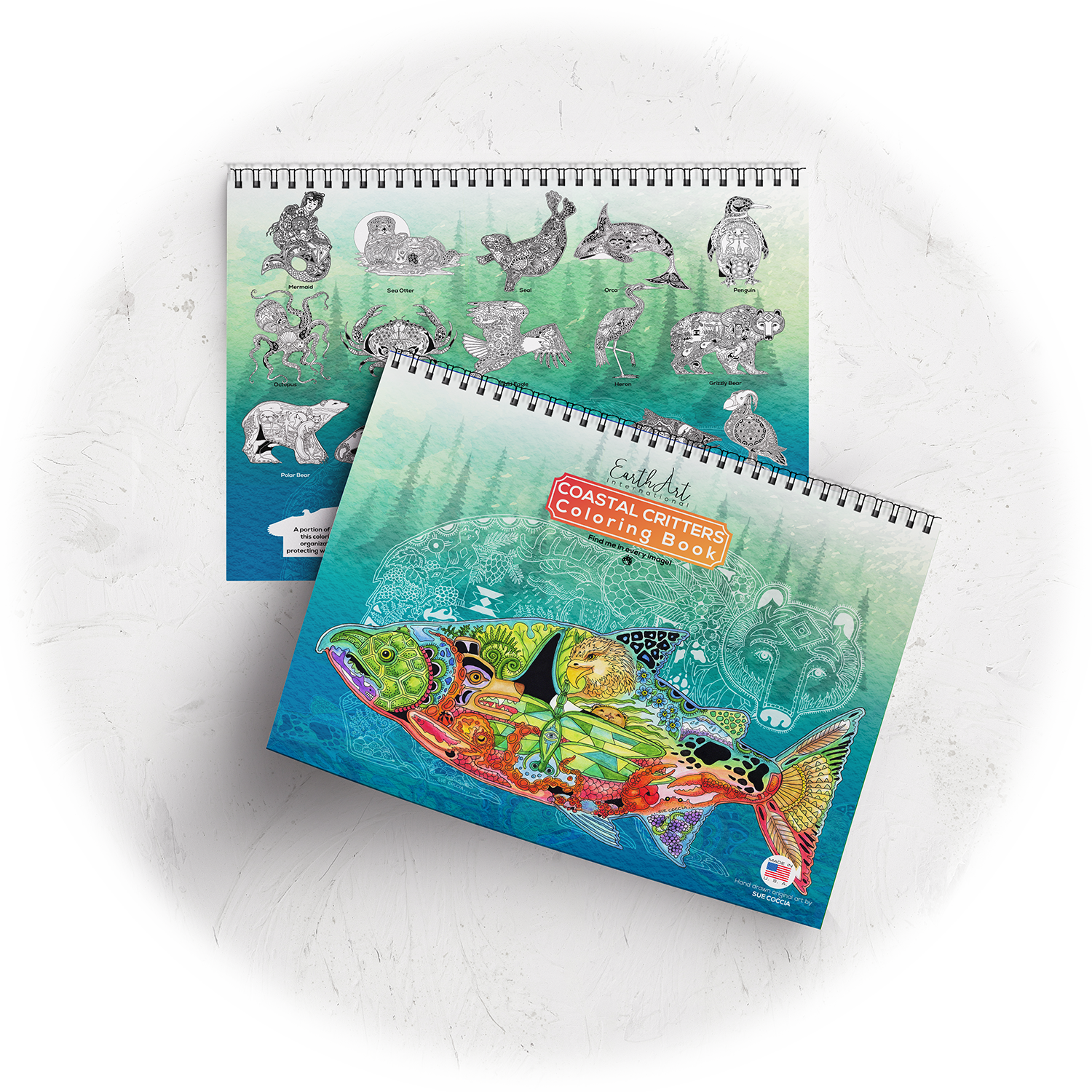 Coastal Critters Coloring Book