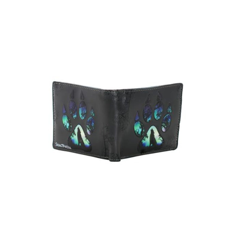 Grey Wolf Paw Mens Wallet