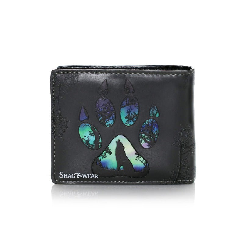 Grey Wolf Paw Mens Wallet