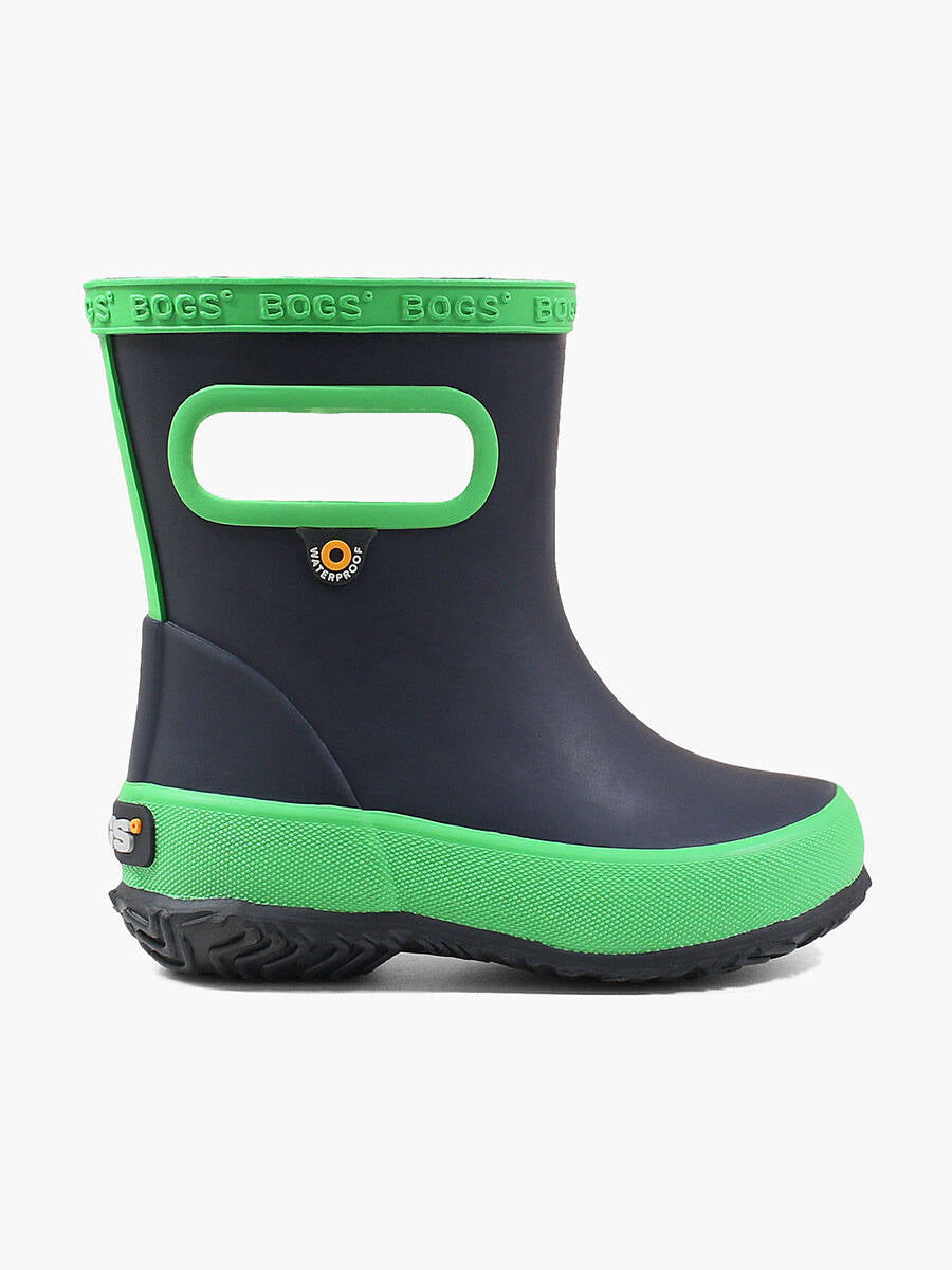 Kids Skipper Solid Rain Boots - Navy Green