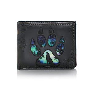 Grey Wolf Paw Mens Wallet