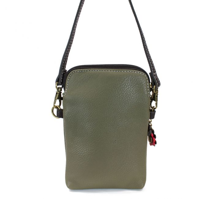 Fox Cellphone Crossbody - Olive