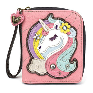 Unicorn Zip Around Wallet - Pink