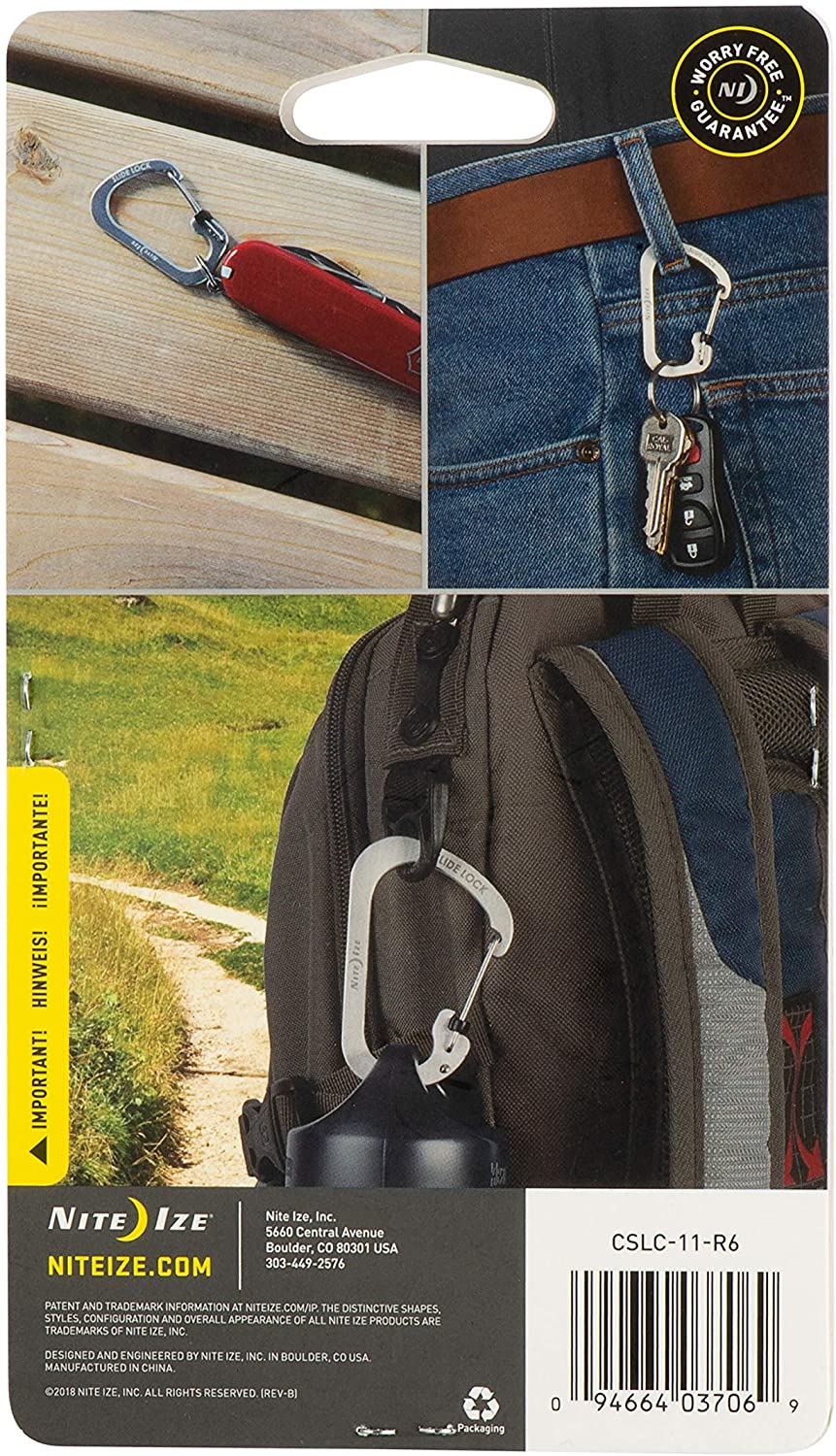 SideLock Biner 3 Pack Stainless Steel