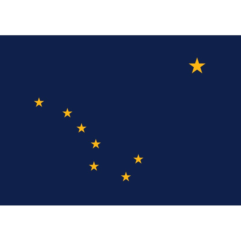 Alaska State Flag Sticker - Mini