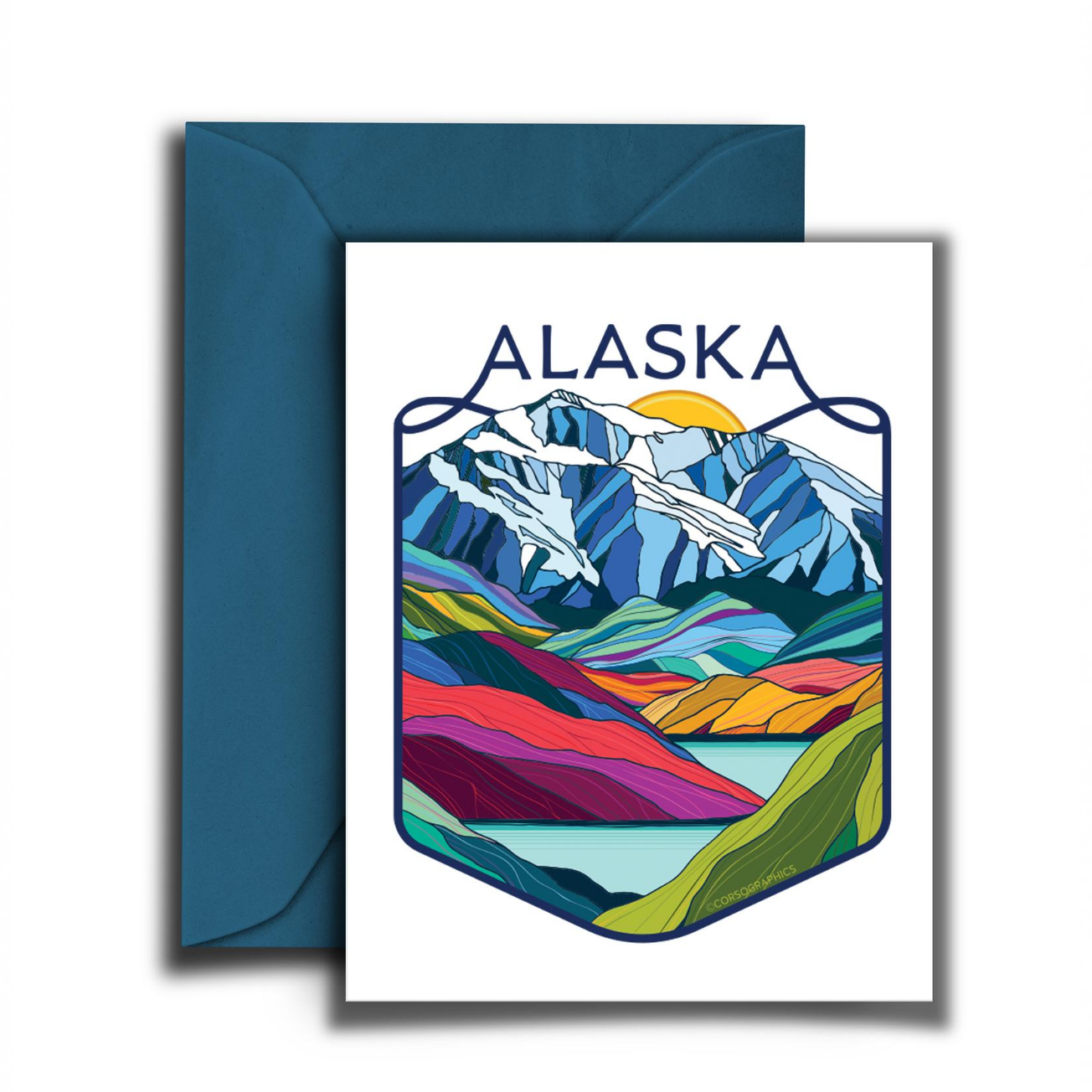Alaska Mountain - Notecard