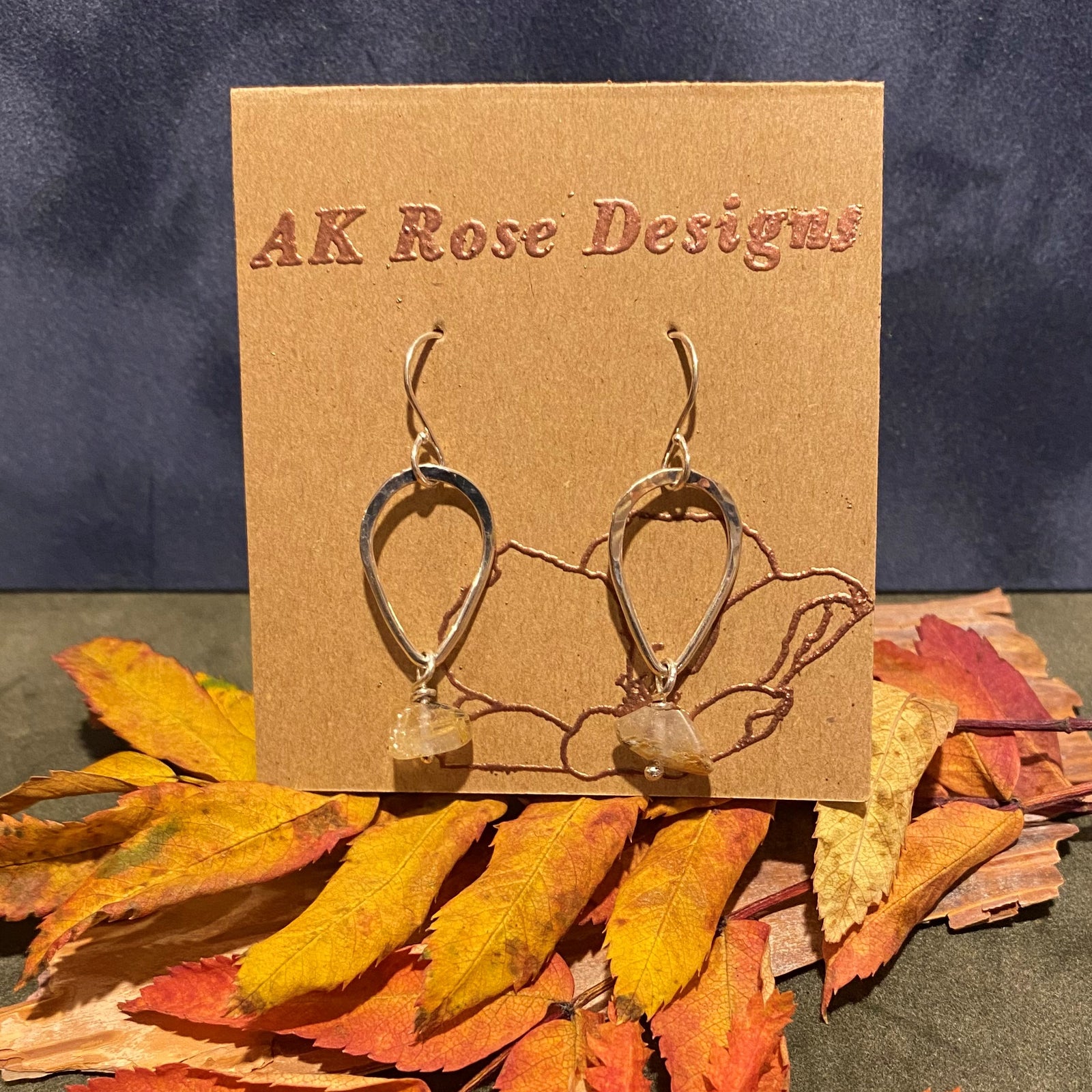 Gold Quartz Earrings