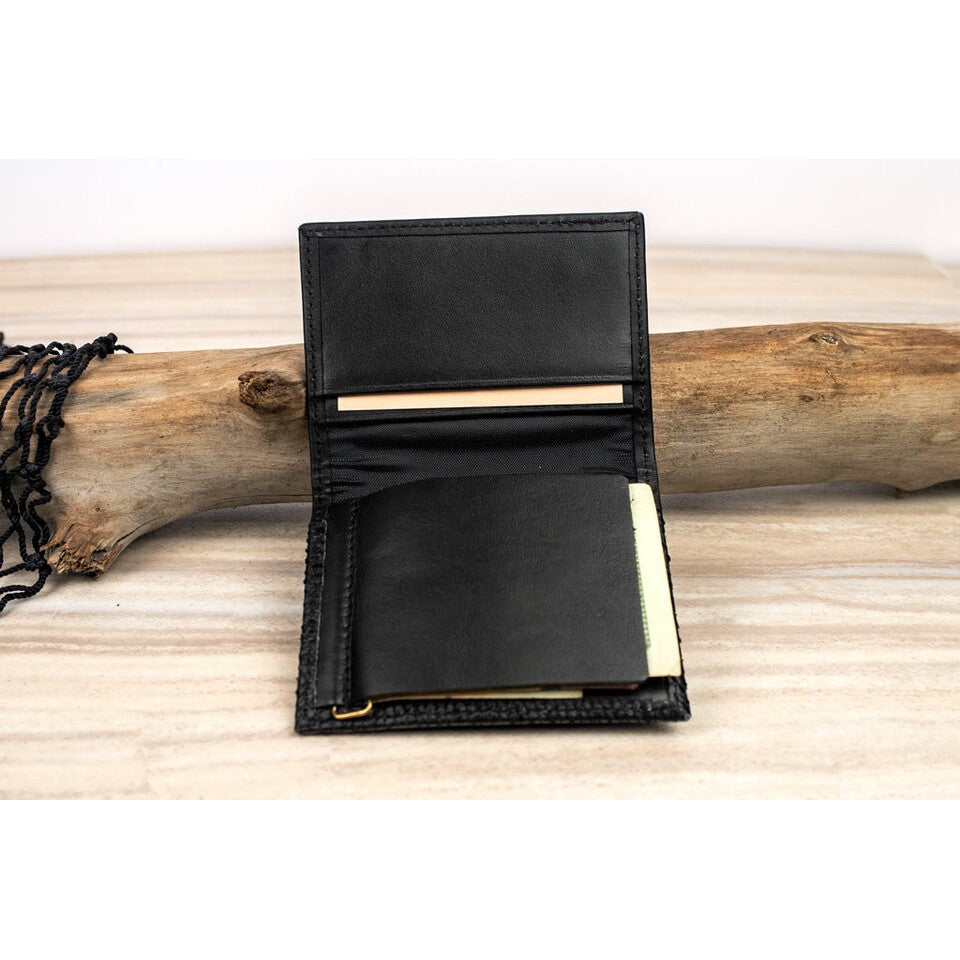 Salmon Leather Deluxe Money Clip