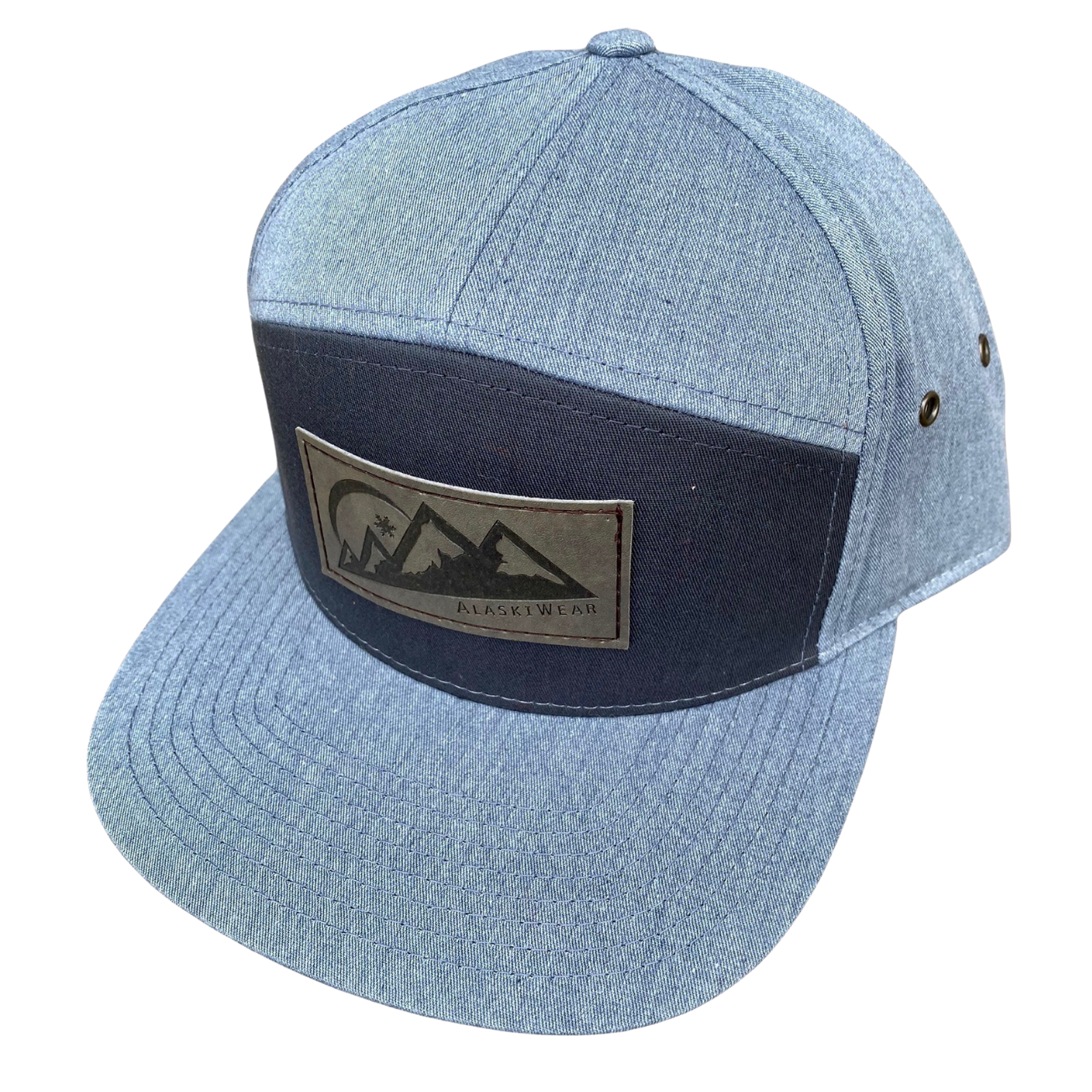 7-Panel Hat - Grey/Grey