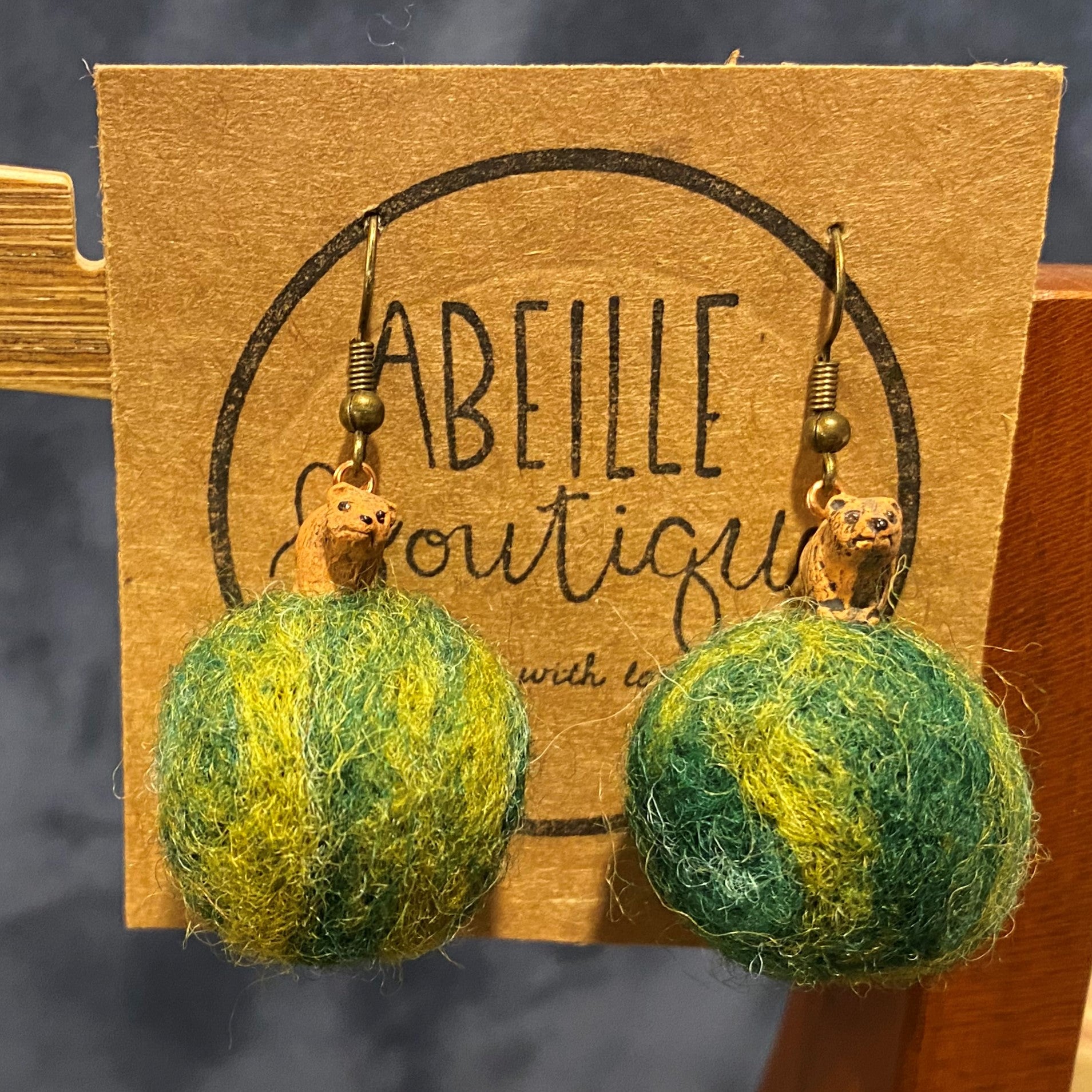 Creature Pom Earrings - Assorted