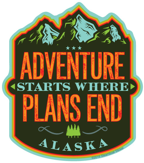 Adventure Starts Mini Sticker