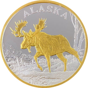 Bull Moose Gold Medallion