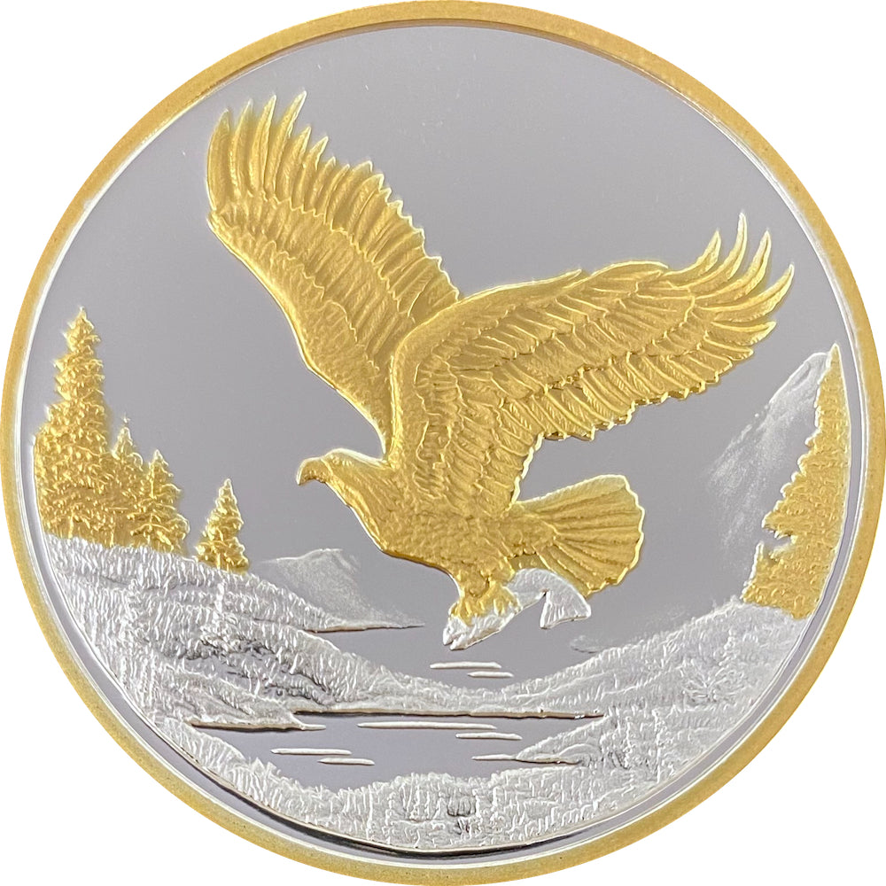 Eagle In Flight Medallion