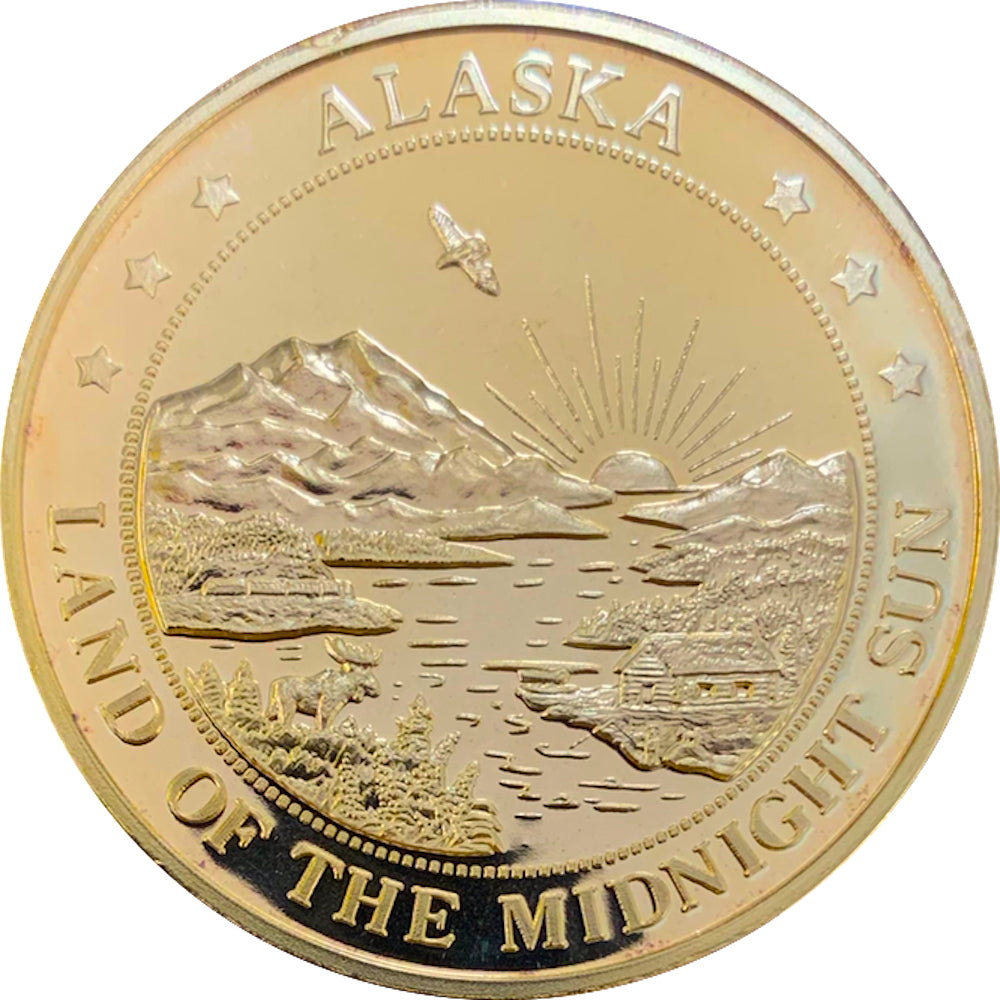 Grizzly Bear Copper Medallion