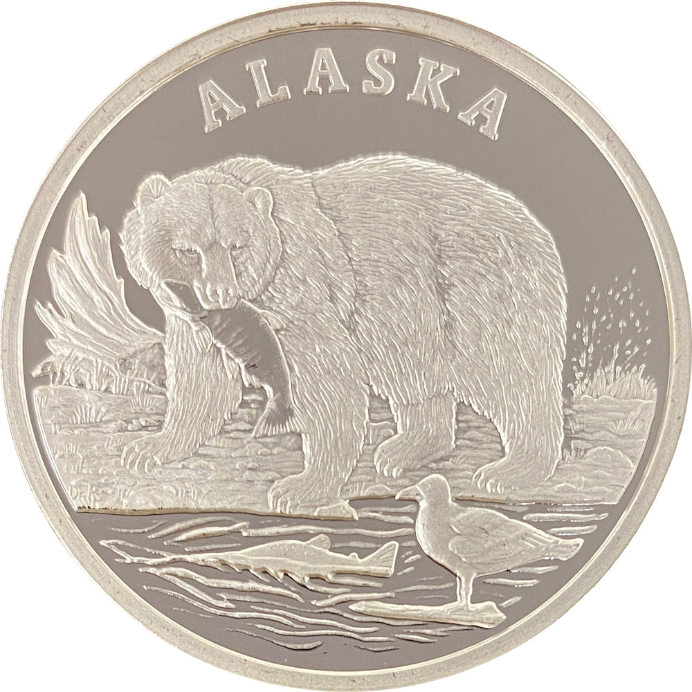 Grizzly Bear Silver Medallion