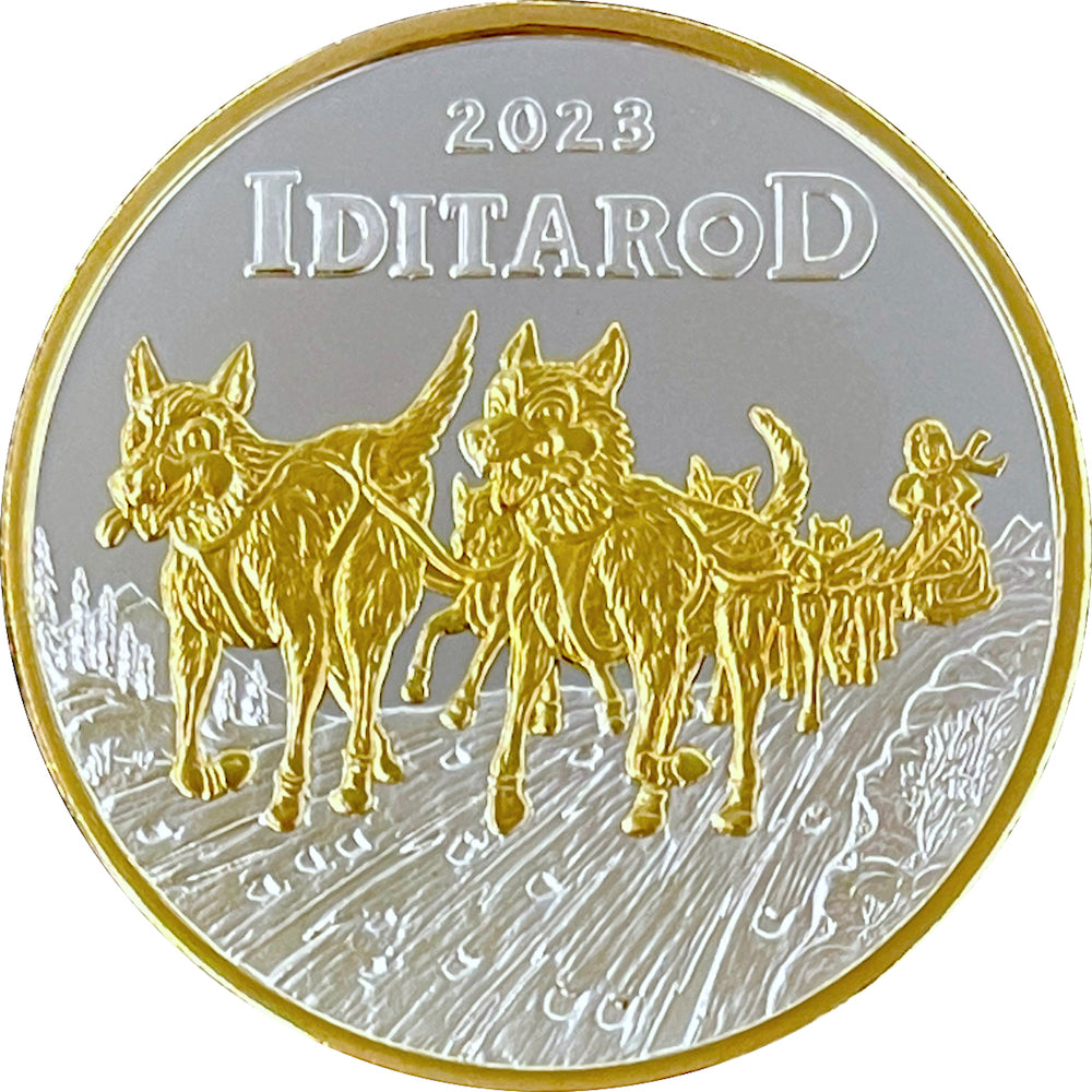 2023 Iditarod Double Gold Medallion