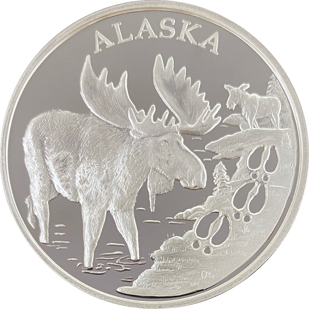 Moose Track Silver Medallion