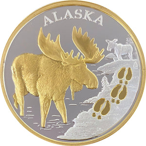 Moose Track 1oz Gold Medallion
