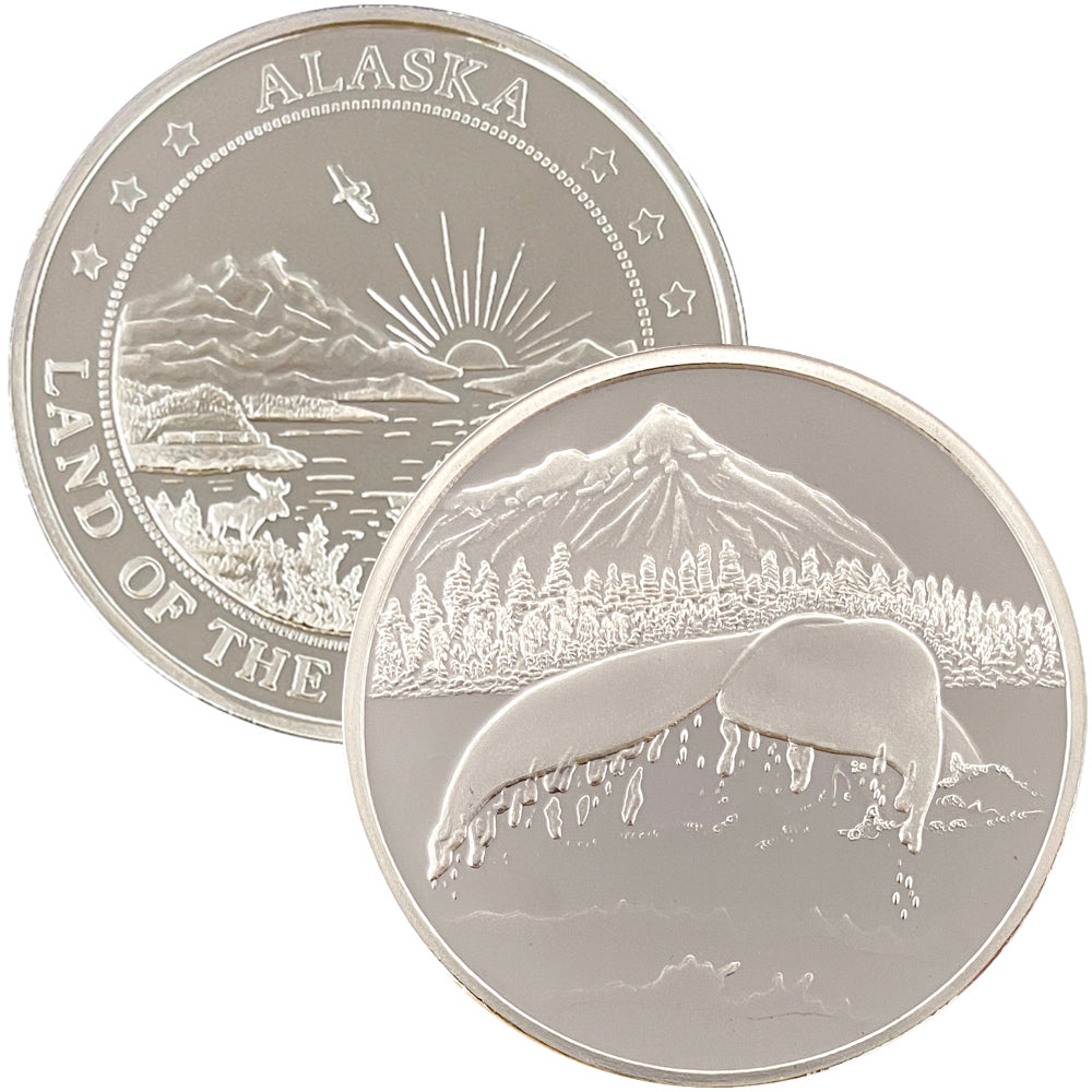 Whale Tail 1 oz. Silver Medallion