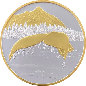 Whale Tail 1oz Gold Medallion