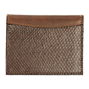 Salmon Leather 3 Pocket Credit Card Holder