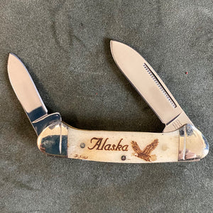 Alaska Mini Scrimshaw 2.75 inch Knife