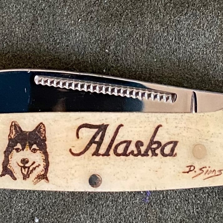 Alaska Scrimshaw 3.25 inch Knife