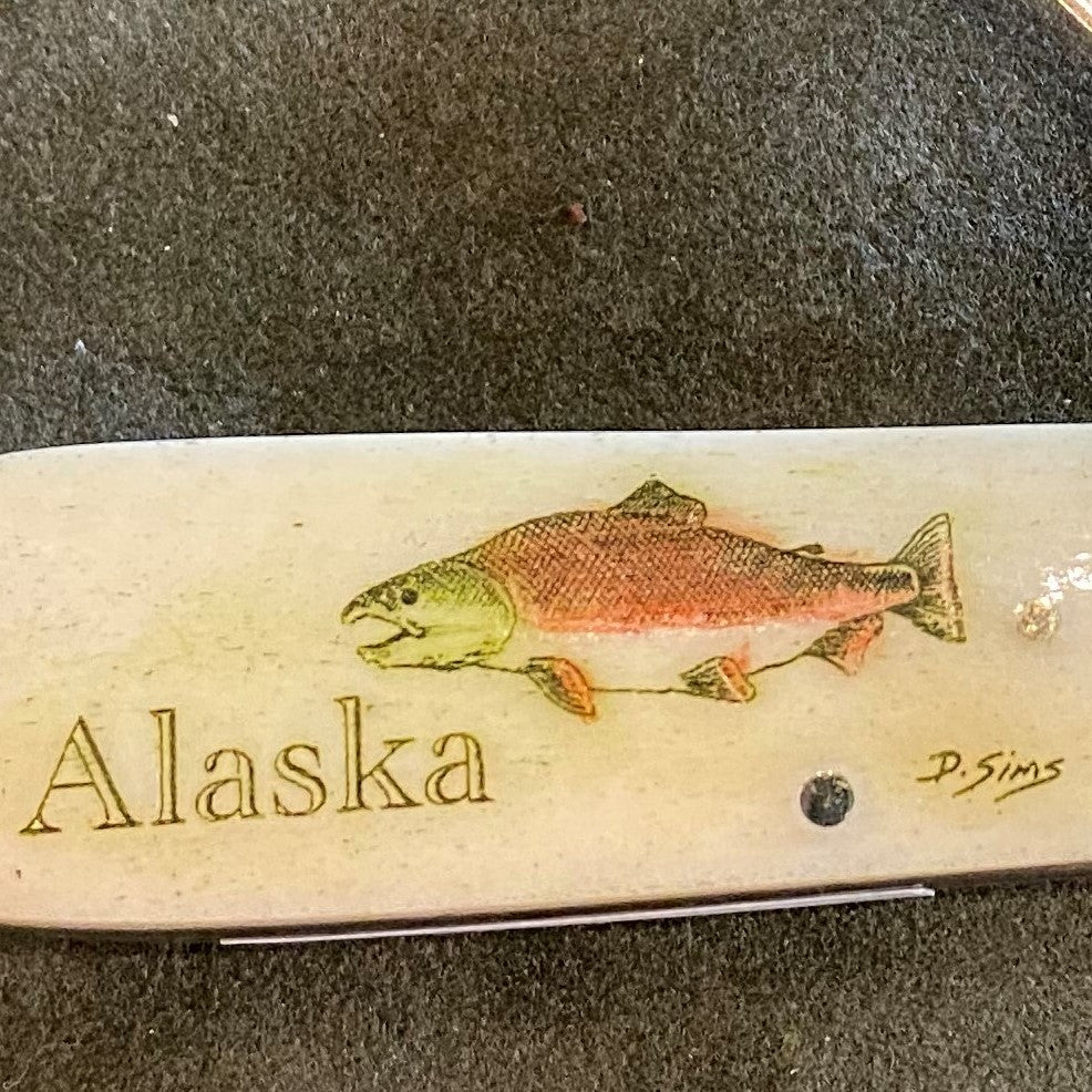 Alaska Mini Scrimshaw 2.75 inch Knife