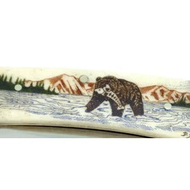 Color Scrimshaw 3.5 inch Knife