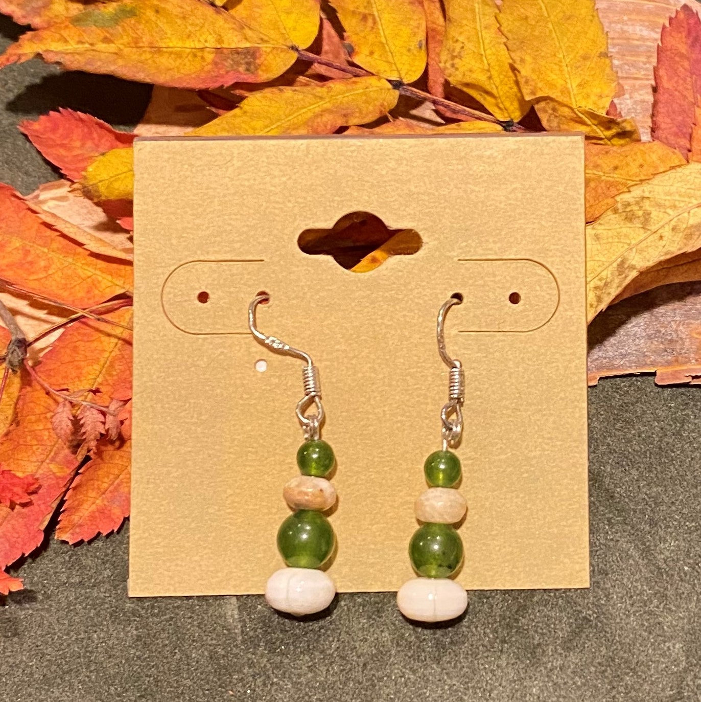 Jade and Walrus Rondell Earring