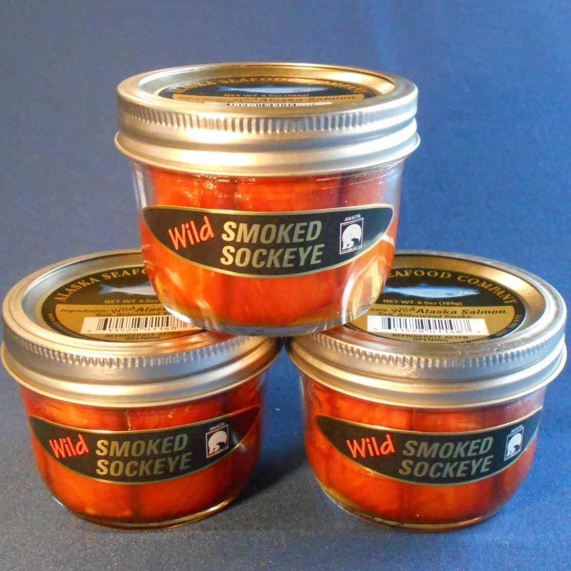 Smoked Sockeye Salmon 6.5 oz Glass Jar
