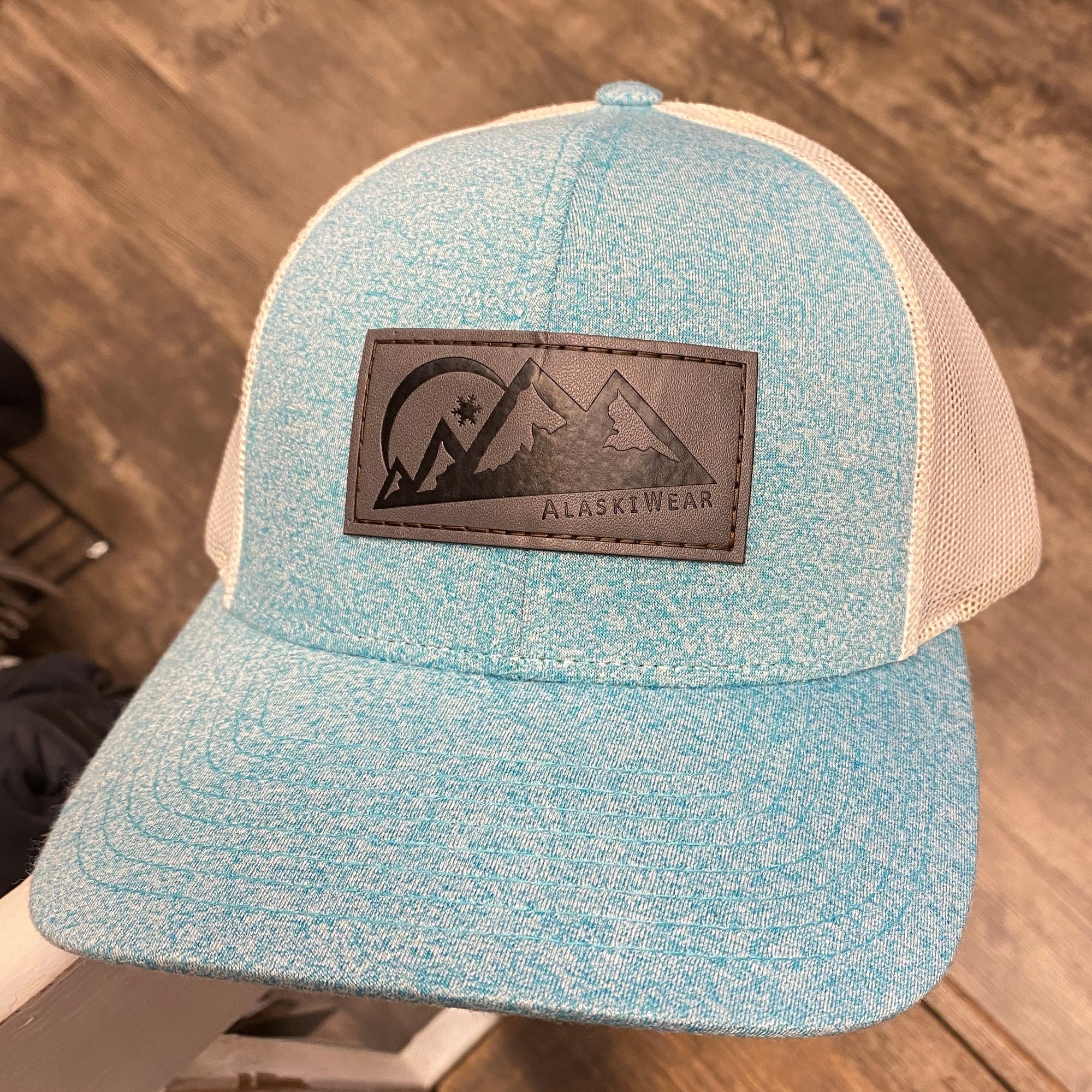 Teal Heathered Curved Hat