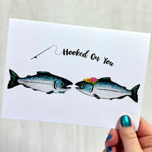 Hooked On You Greeting Card