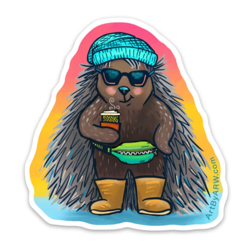 Basic Porcupine Sticker