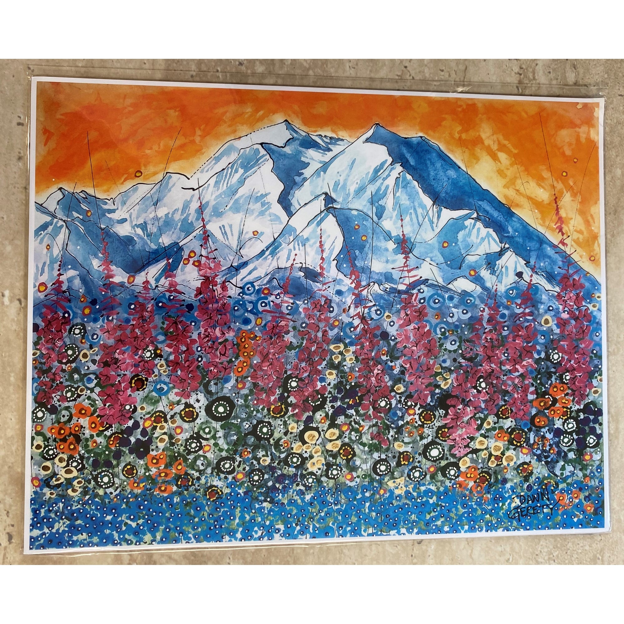 Denali Fireweed Print