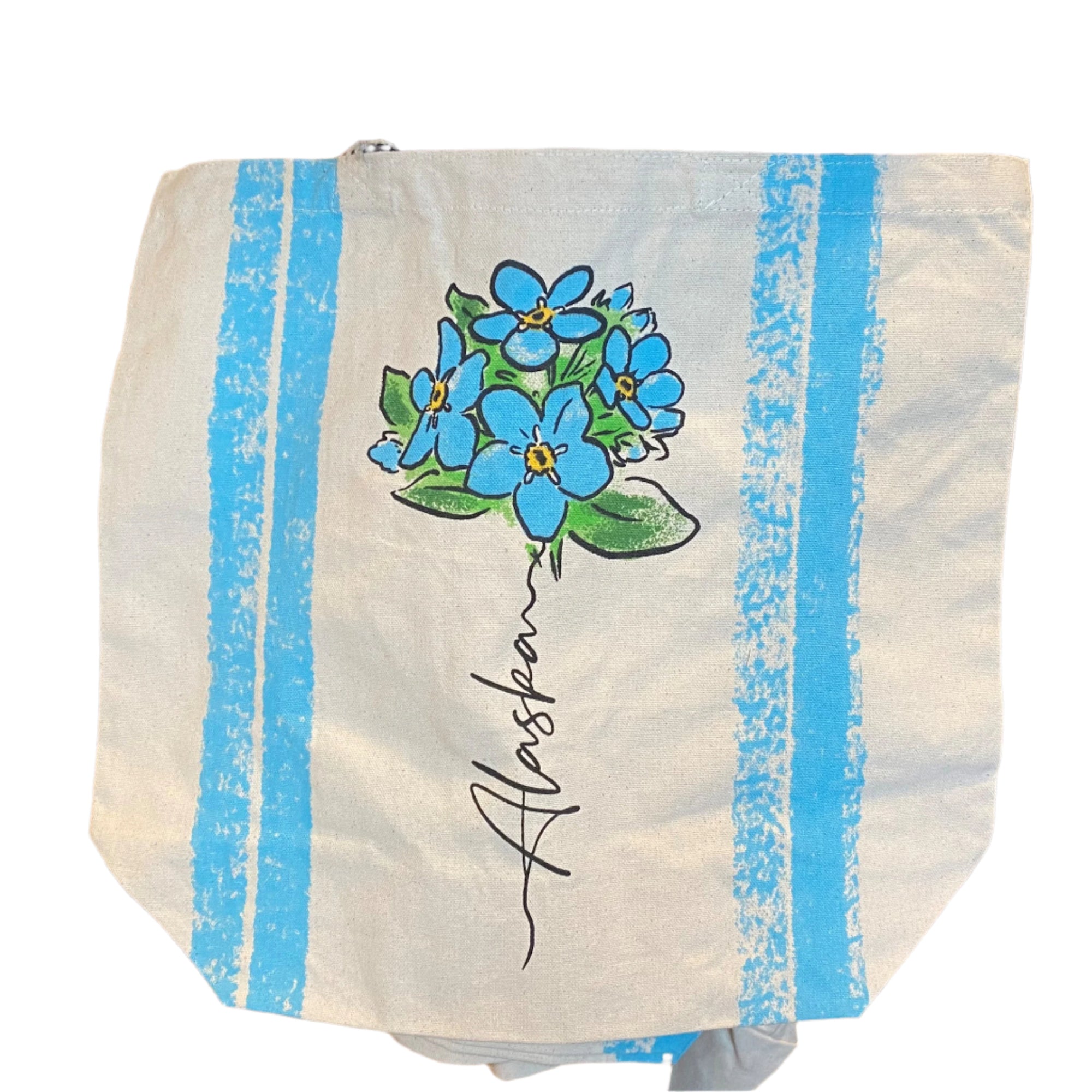 Alaska State Flower Shopper Tote