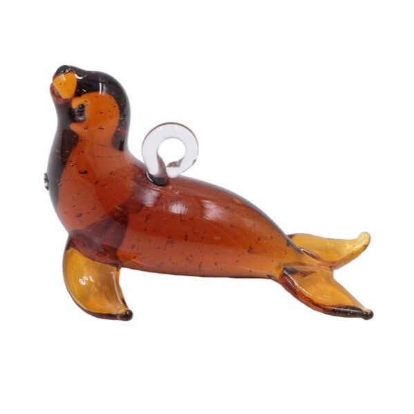 Sea Lion Blown Glass Ornament