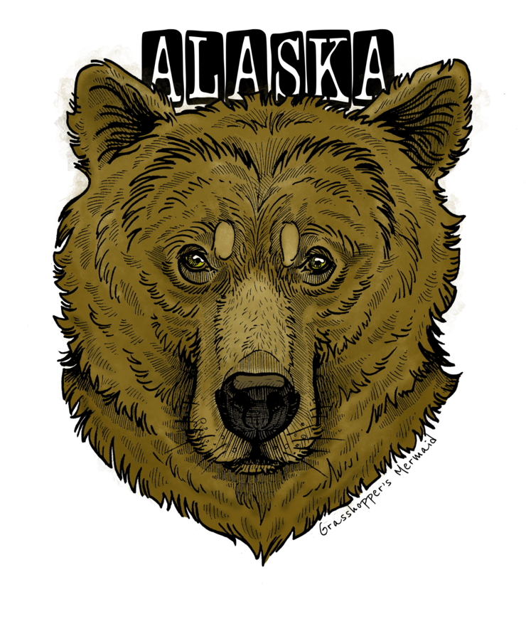 Grizzly Bear Sticker