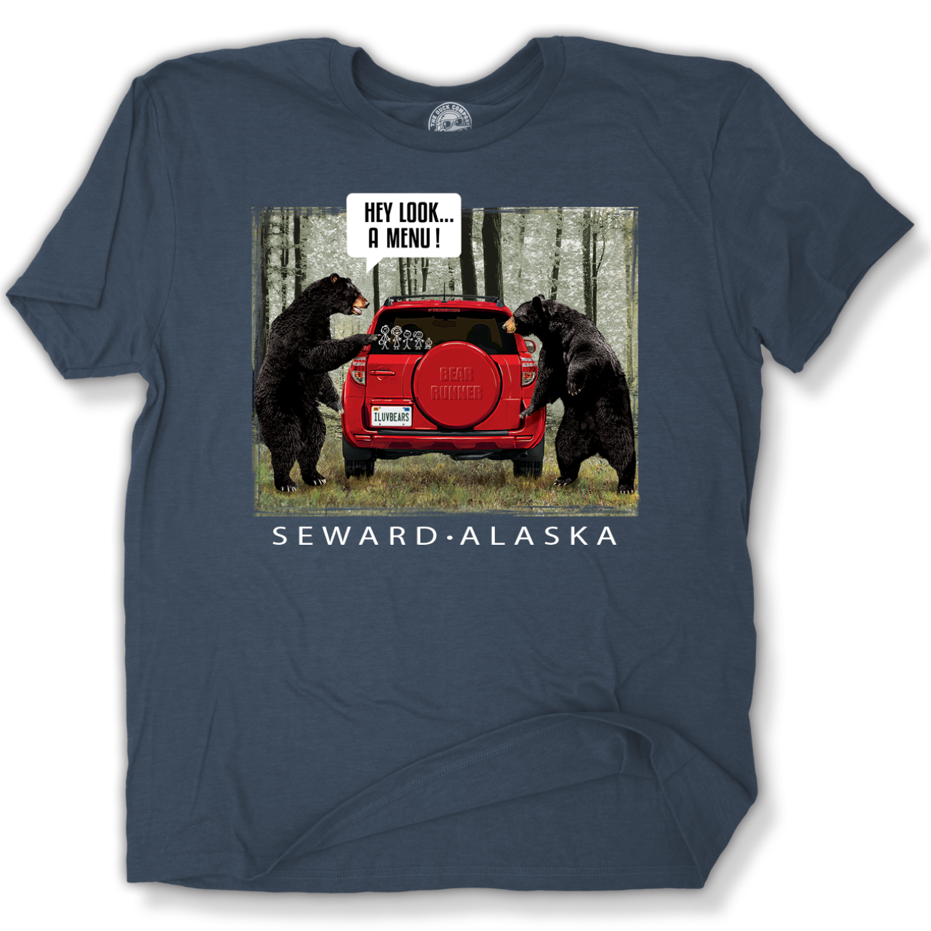 Bear Menu Short Sleeve Tee - Forests, Tides, and Treasures